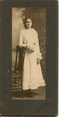 Unknown teenage girl, taken at Eckerman Studio in Centerville, IA.  (Submitted by Mary Martin)